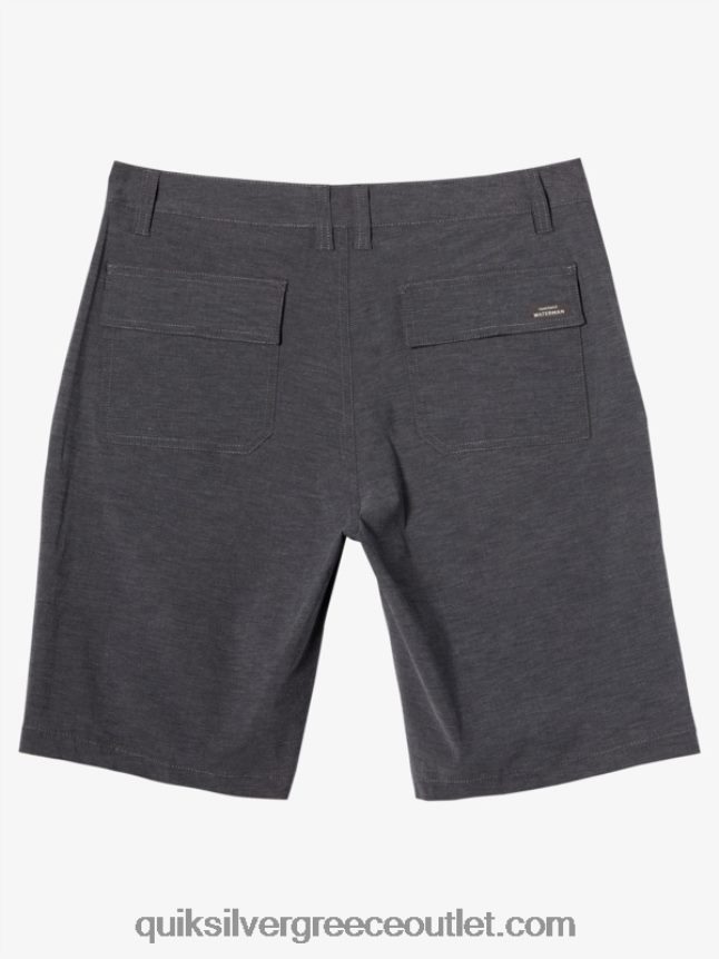 waterman backwater 20 boardshort αμφίβια Quiksilver άνδρες 66LP84774 μαύρος