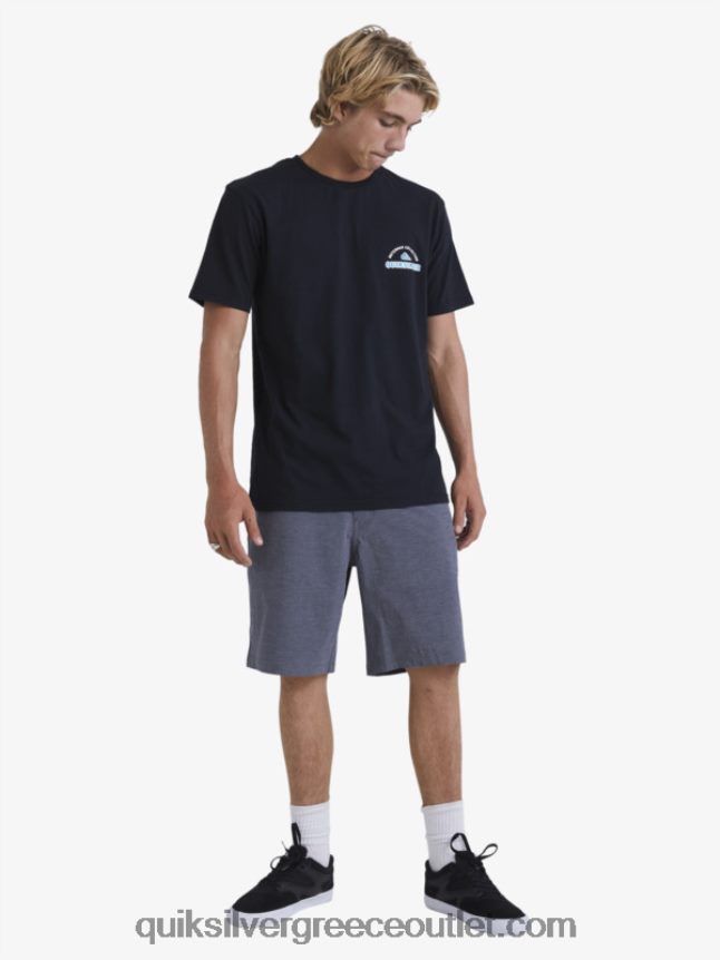 waterman backwater 20 boardshort αμφίβια Quiksilver άνδρες 66LP84774 μαύρος