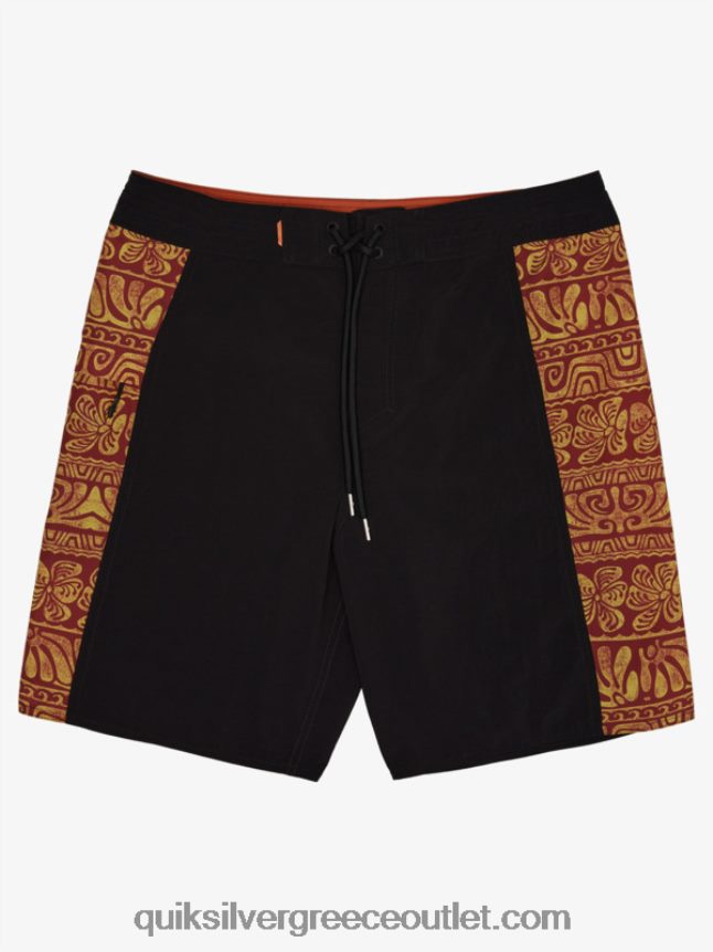 waterman cliffside 19 boardshort Quiksilver άνδρες 66LP841820 μαύρου γκρεμού bs