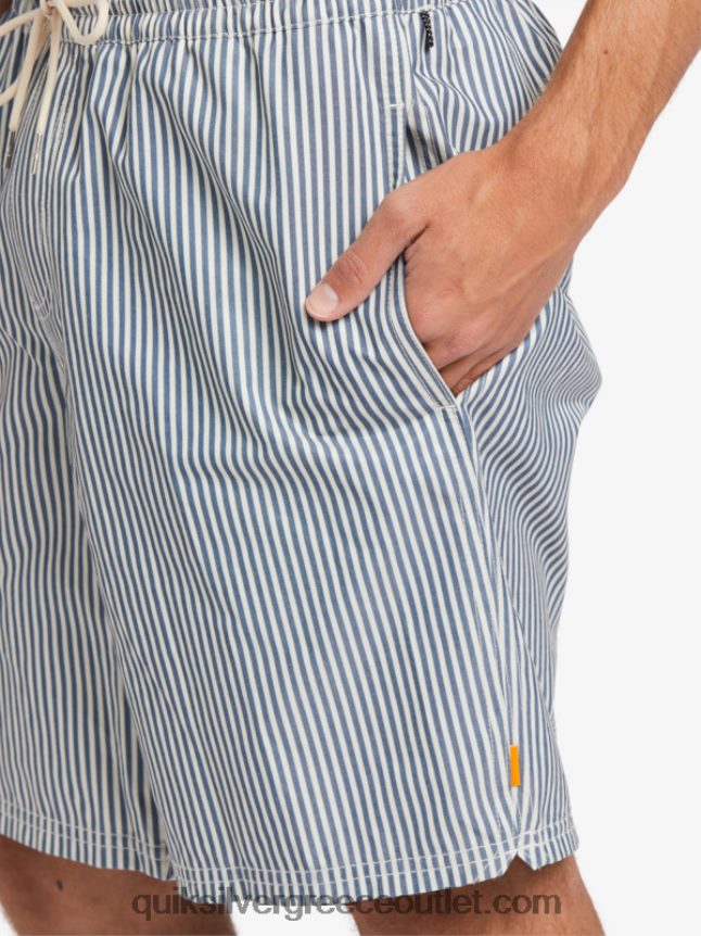 waterman deck stripe 19 volleys Quiksilver άνδρες 66LP841842 σημαία μπλε λωρίδα καταστρώματος