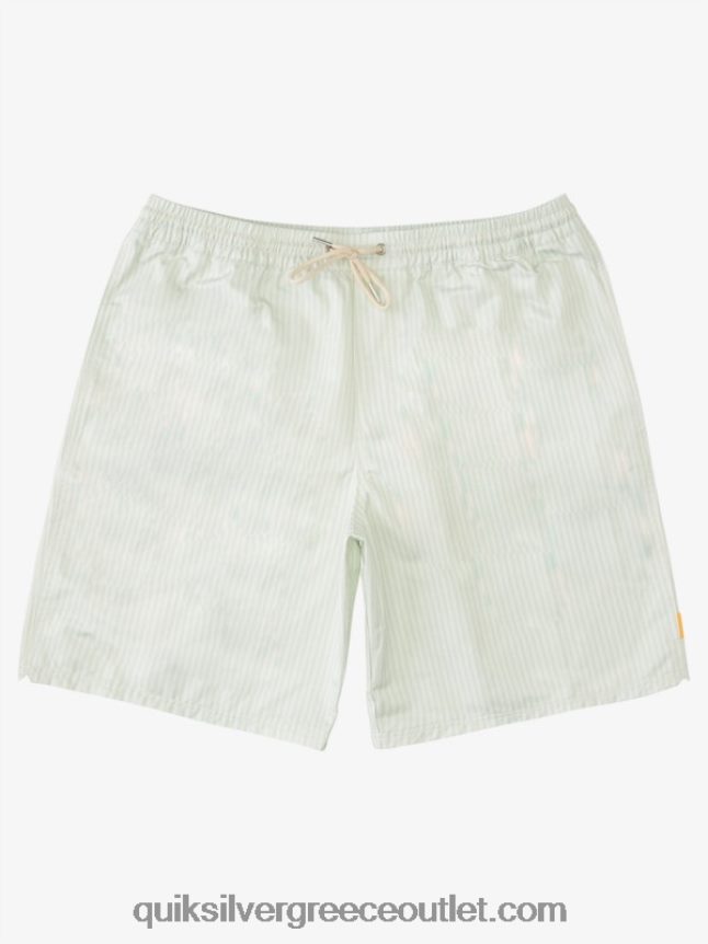 waterman deck stripe 19 volleys Quiksilver άνδρες 66LP841843 λεπτή πράσινη λωρίδα καταστρώματος