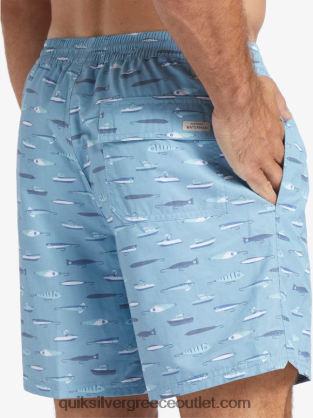 waterman drag εβδομάδα 17 βόλεϊ Quiksilver άνδρες 66LP84544 σούρουπο μπλε σύρετε εβδομάδα