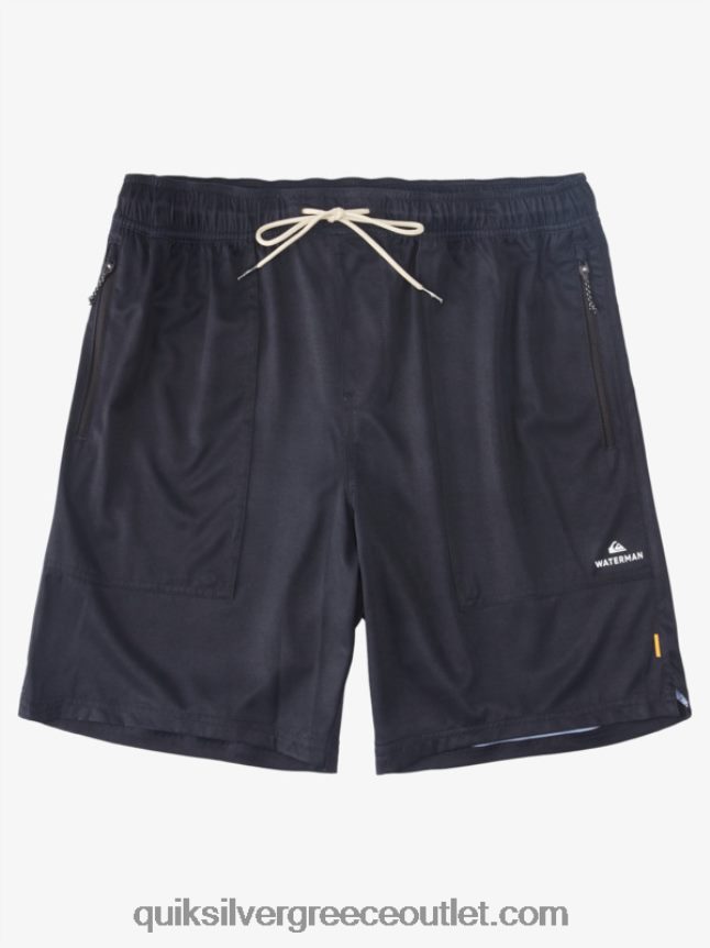 waterman scout φερμουάρ αμφίβιο 20 boardshort Quiksilver άνδρες 66LP841324 μαύρος