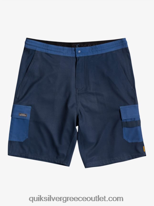 waterman seafaring amphibian 20 υβριδικά σορτς Quiksilver άνδρες 66LP841851 μεσάνυχτα ναυτικό