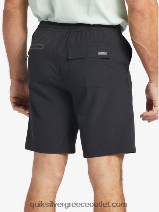 waterman suva 20 boardshort αμφίβια Quiksilver άνδρες 66LP84780 μαύρος