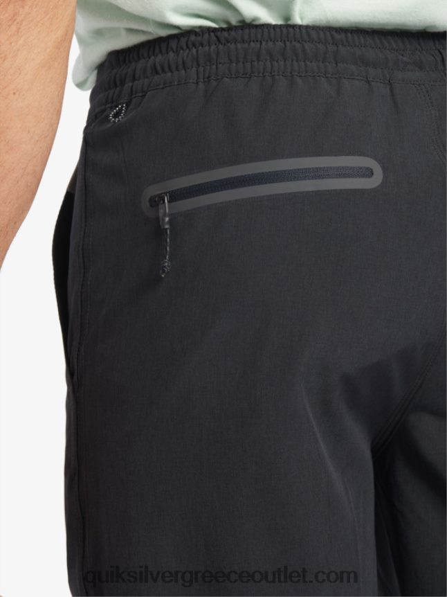 waterman suva 20 boardshort αμφίβια Quiksilver άνδρες 66LP84780 μαύρος