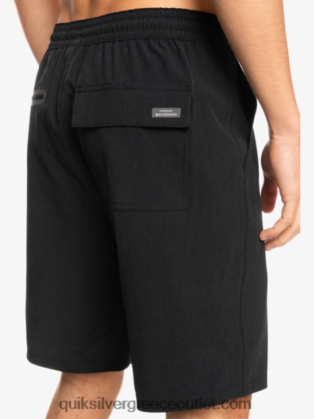 waterman suva 20 boardshort αμφίβια Quiksilver άνδρες 66LP84780 μαύρος