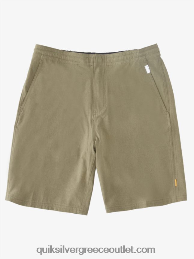 waterman suva 20 boardshort αμφίβια Quiksilver άνδρες 66LP84782 σκονισμένη ελιά