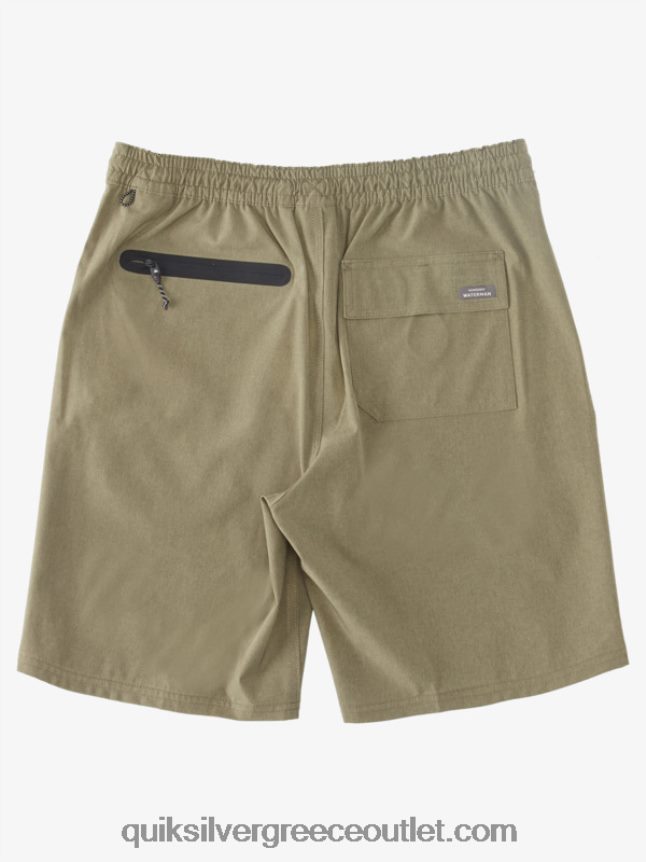 waterman suva 20 boardshort αμφίβια Quiksilver άνδρες 66LP84782 σκονισμένη ελιά