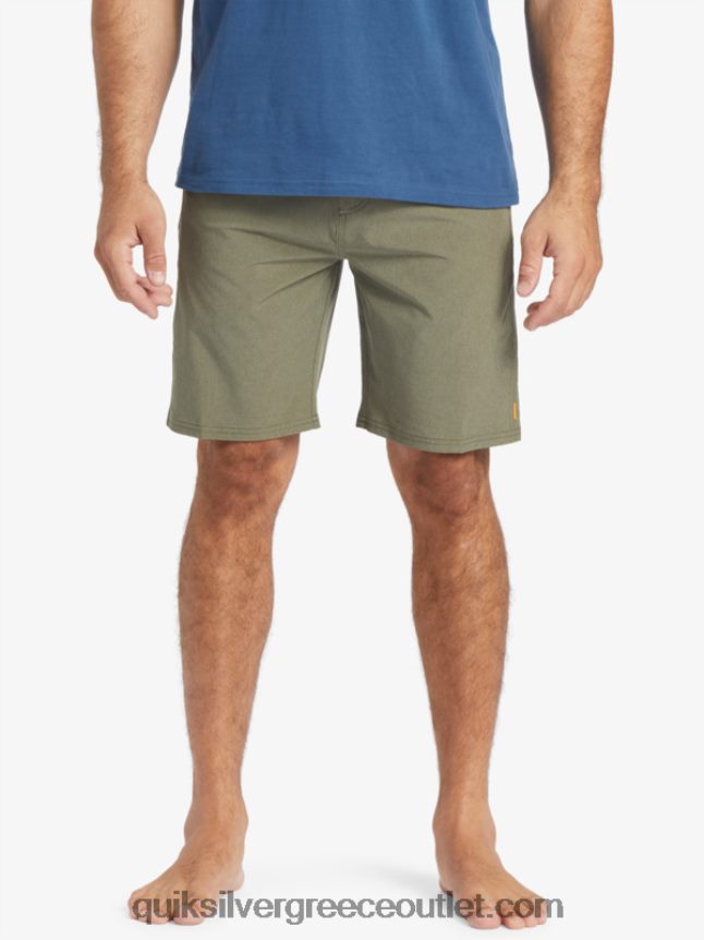 waterman suva 20 boardshort αμφίβια Quiksilver άνδρες 66LP84782 σκονισμένη ελιά