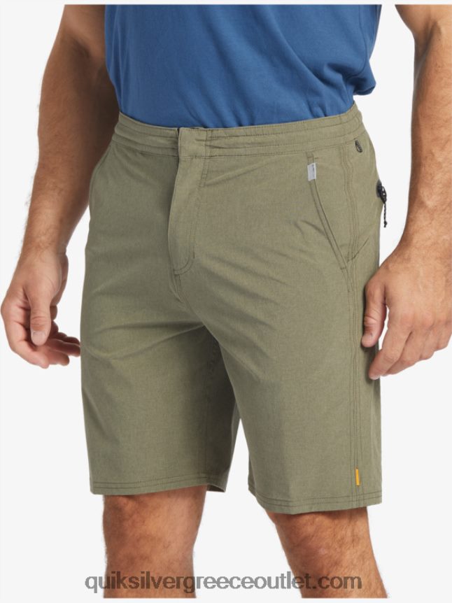 waterman suva 20 boardshort αμφίβια Quiksilver άνδρες 66LP84782 σκονισμένη ελιά
