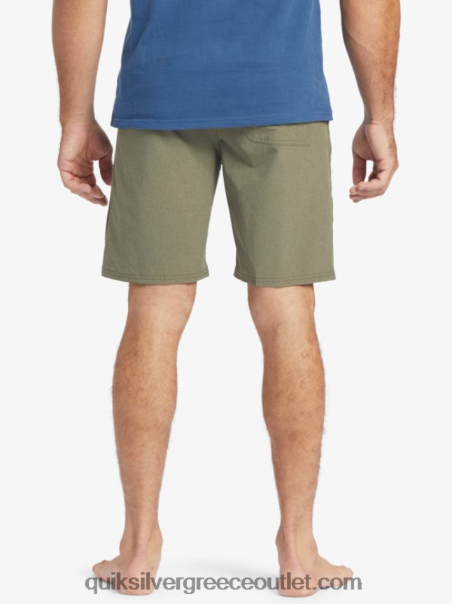 waterman suva 20 boardshort αμφίβια Quiksilver άνδρες 66LP84782 σκονισμένη ελιά