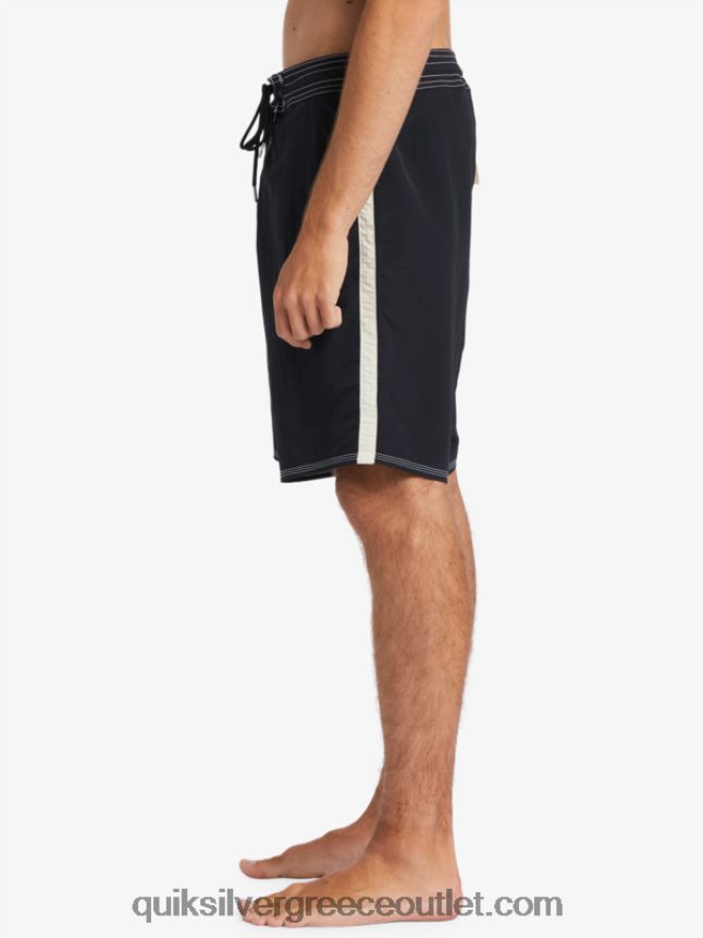 waterman throwback 19 boardshorts Quiksilver άνδρες 66LP841855 μαύρος