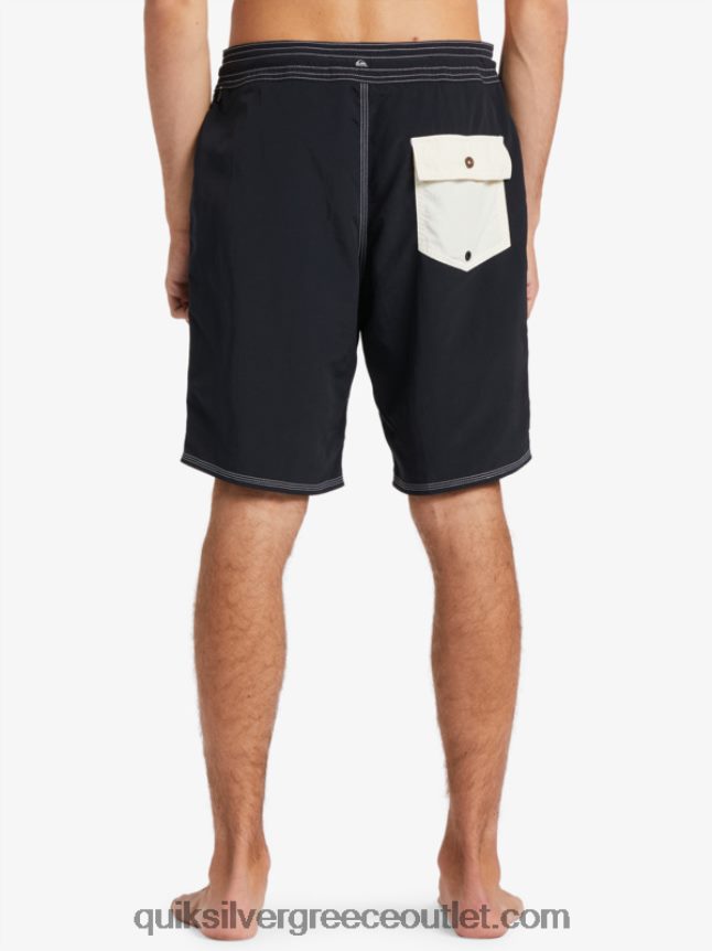 waterman throwback 19 boardshorts Quiksilver άνδρες 66LP841855 μαύρος
