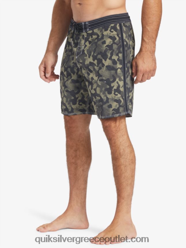 waterman throwback camo 19 boardshort Quiksilver άνδρες 66LP84535 μαύρο σβήσιμο