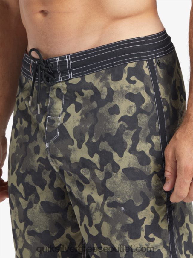 waterman throwback camo 19 boardshort Quiksilver άνδρες 66LP84535 μαύρο σβήσιμο