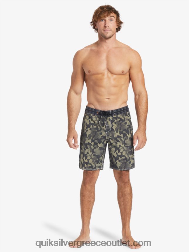 waterman throwback camo 19 boardshort Quiksilver άνδρες 66LP84535 μαύρο σβήσιμο