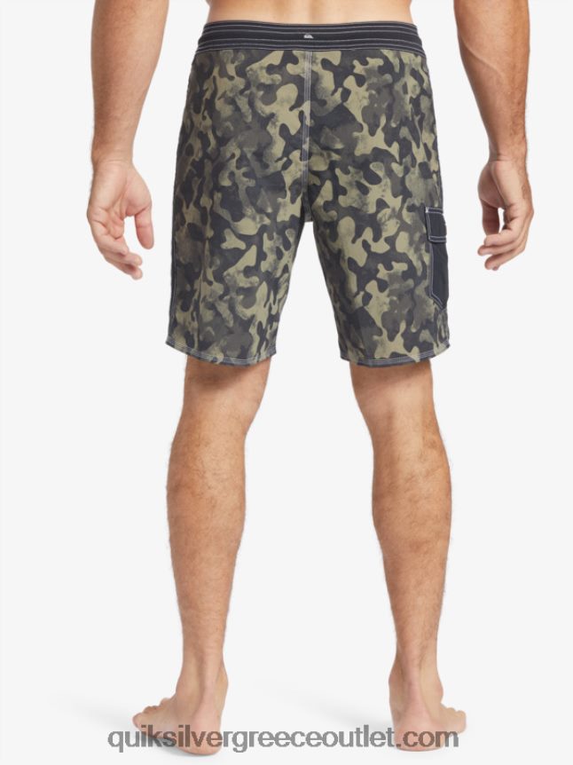 waterman throwback camo 19 boardshort Quiksilver άνδρες 66LP84535 μαύρο σβήσιμο