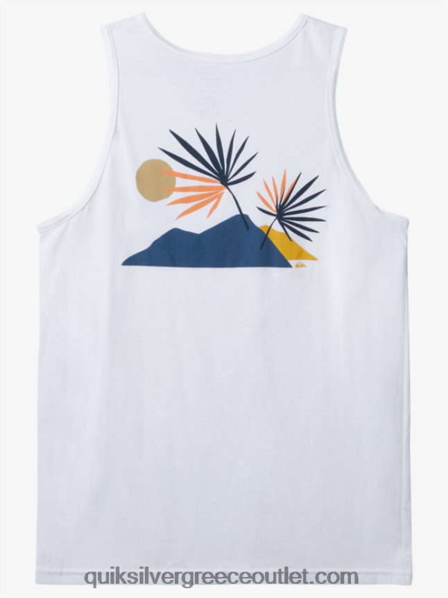 νέα δεξαμενή φυλής Quiksilver άνδρες 66LP84127 άσπρο