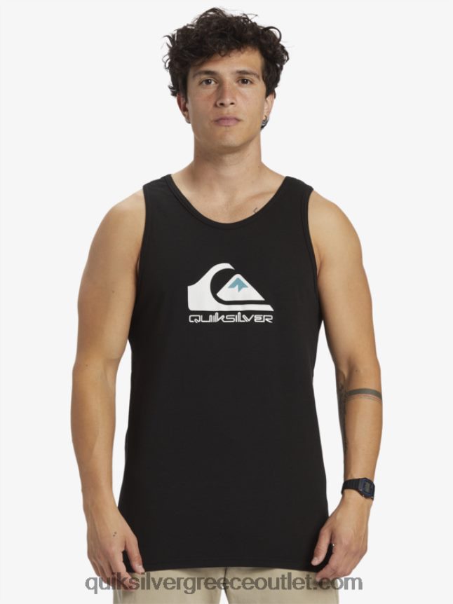μεγάλη δεξαμενή με λογότυπο Quiksilver άνδρες 66LP84262 μαύρος