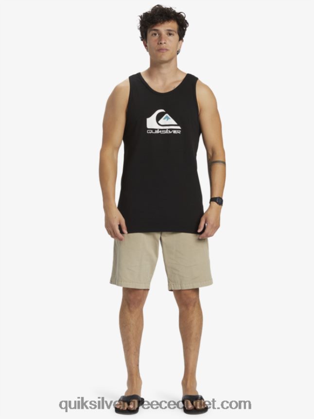 μεγάλη δεξαμενή με λογότυπο Quiksilver άνδρες 66LP84262 μαύρος