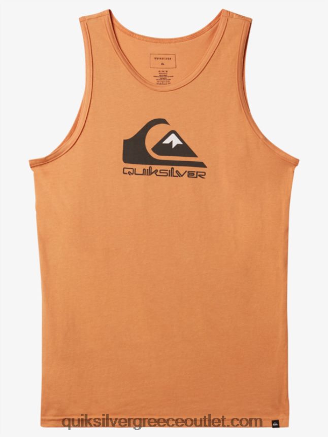μεγάλη δεξαμενή με λογότυπο Quiksilver άνδρες 66LP84266 μαύρισμα χαλκού