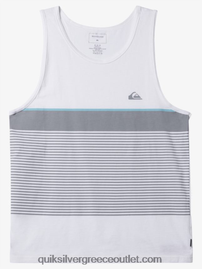 δεξαμενή ριγέ τιχουάνα Quiksilver άνδρες 66LP84456 άσπρο