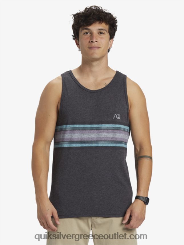 καθημερινή δεξαμενή λωρίδων Quiksilver άνδρες 66LP84705 κάρβουνο ρείκι