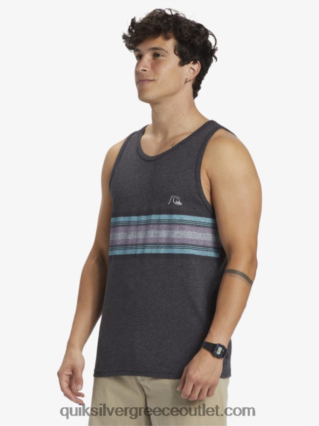 καθημερινή δεξαμενή λωρίδων Quiksilver άνδρες 66LP84705 κάρβουνο ρείκι