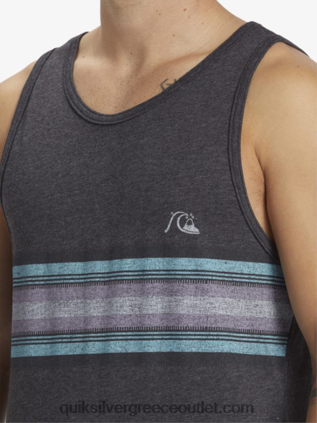 καθημερινή δεξαμενή λωρίδων Quiksilver άνδρες 66LP84705 κάρβουνο ρείκι