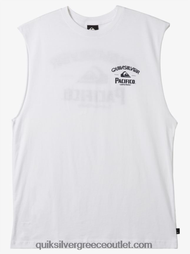 ευθύ σκοπευτή τανκ Quiksilver x Pacifico άνδρες 66LP843 άσπρο