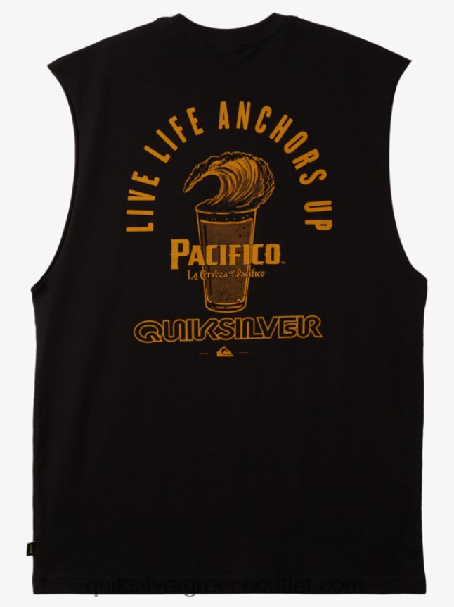 ευθύ σκοπευτή τανκ Quiksilver x Pacifico άνδρες 66LP844 μαύρος