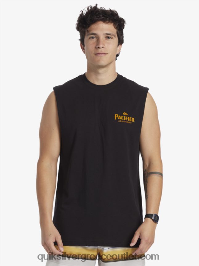 ευθύ σκοπευτή τανκ Quiksilver x Pacifico άνδρες 66LP844 μαύρος