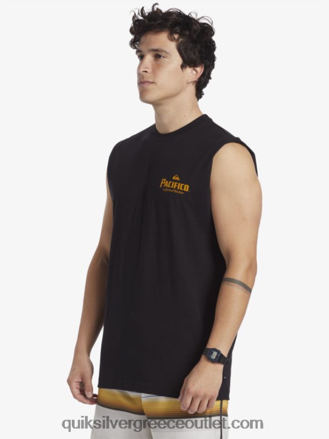 ευθύ σκοπευτή τανκ Quiksilver x Pacifico άνδρες 66LP844 μαύρος