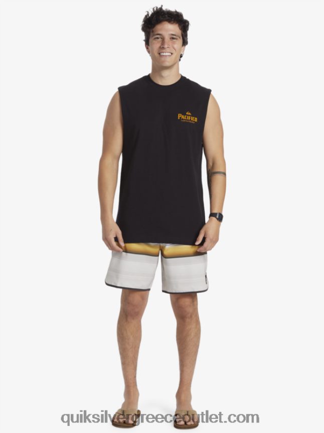 ευθύ σκοπευτή τανκ Quiksilver x Pacifico άνδρες 66LP844 μαύρος