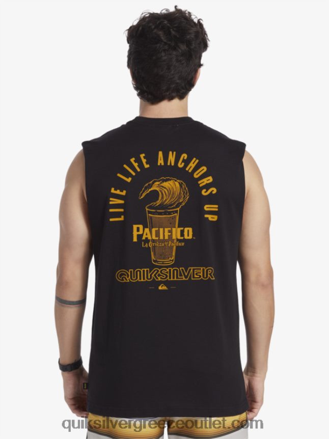 ευθύ σκοπευτή τανκ Quiksilver x Pacifico άνδρες 66LP844 μαύρος