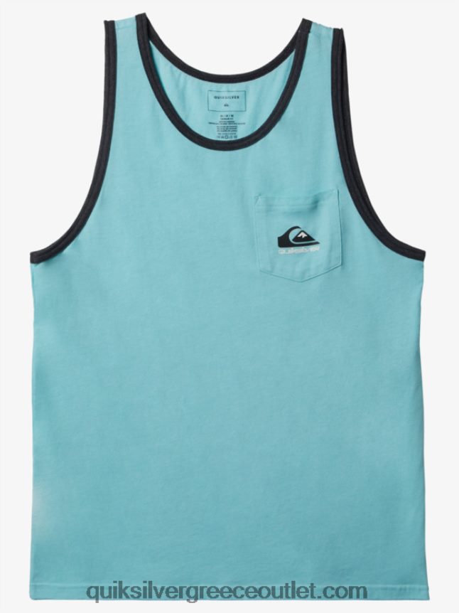 T-shirt omni pocket tank Quiksilver άνδρες 66LP84558 άγγελος μπλε ρείκι