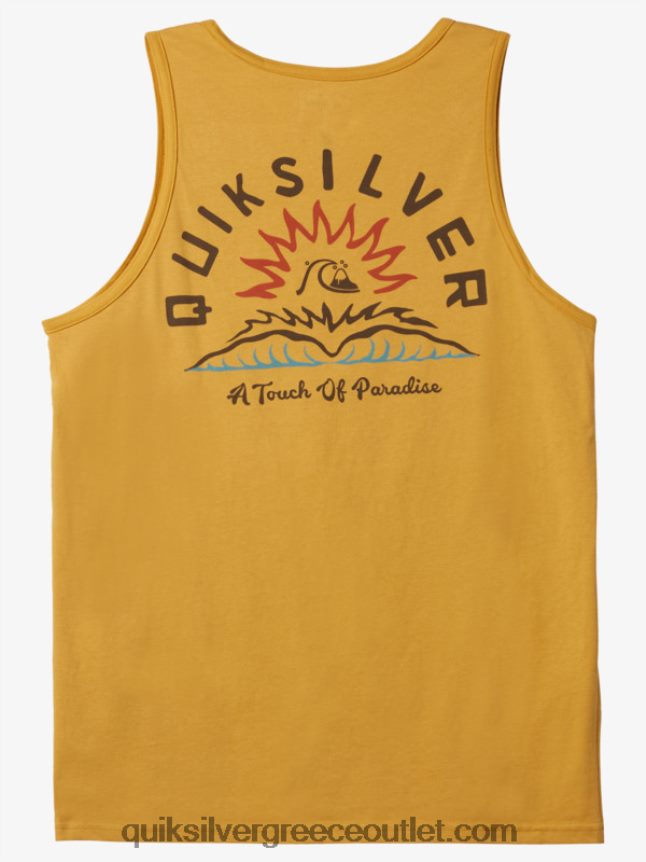 μπλουζάκι water tales tanks Quiksilver άνδρες 66LP841363 λαμπερό χρυσό
