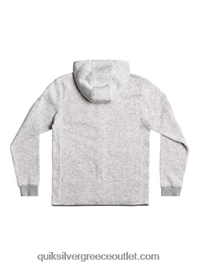 Keller με φερμουάρ κουκούλα Quiksilver άνδρες 66LP841479 ανοιχτό γκρι ρείκι