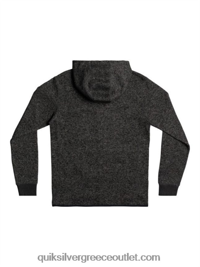 Keller με φερμουάρ κουκούλα Quiksilver άνδρες 66LP841480 σκούρο γκρι ρείκι