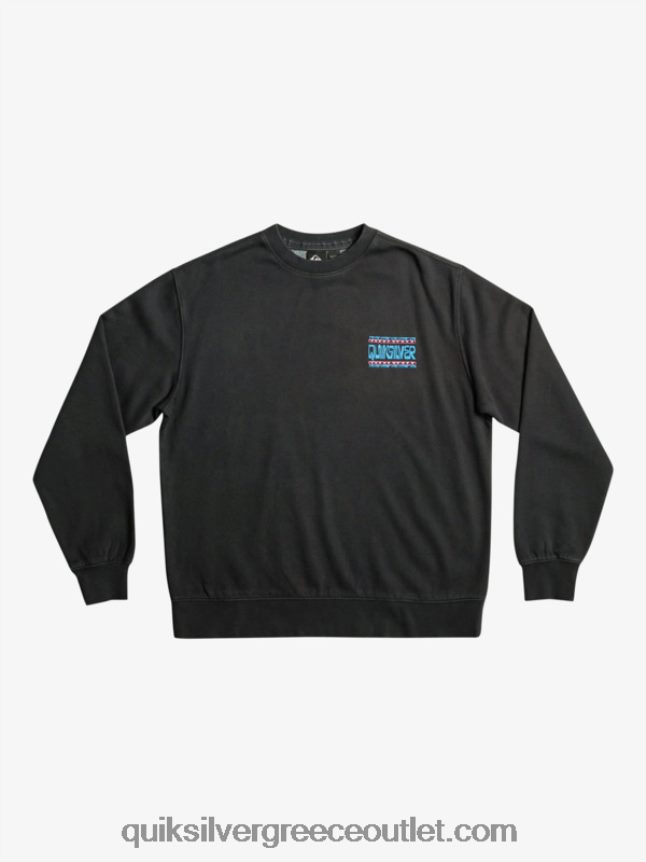 φούτερ από πλάκες νέον Quiksilver άνδρες 66LP841055 μαύρος