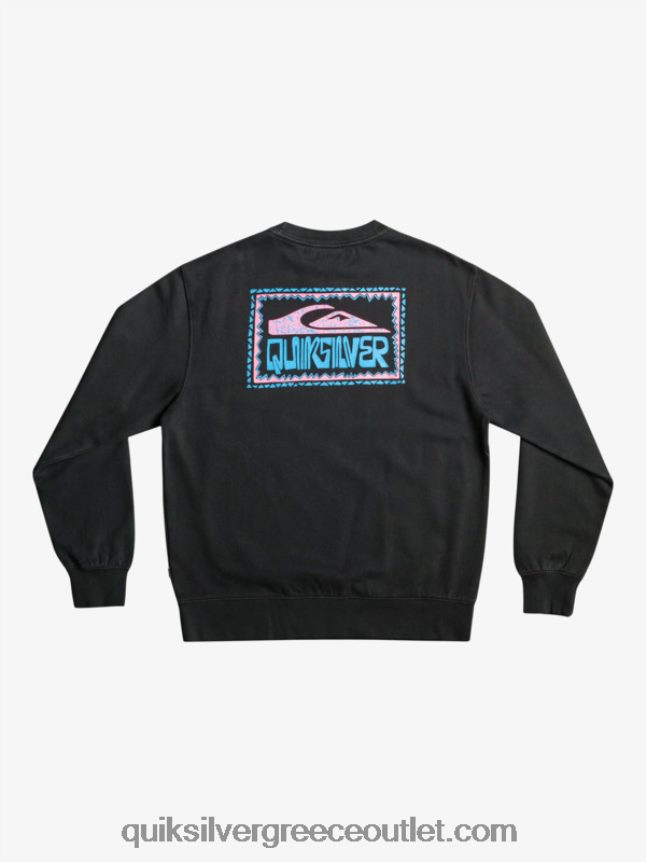 φούτερ από πλάκες νέον Quiksilver άνδρες 66LP841055 μαύρος