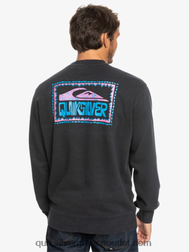 φούτερ από πλάκες νέον Quiksilver άνδρες 66LP841055 μαύρος