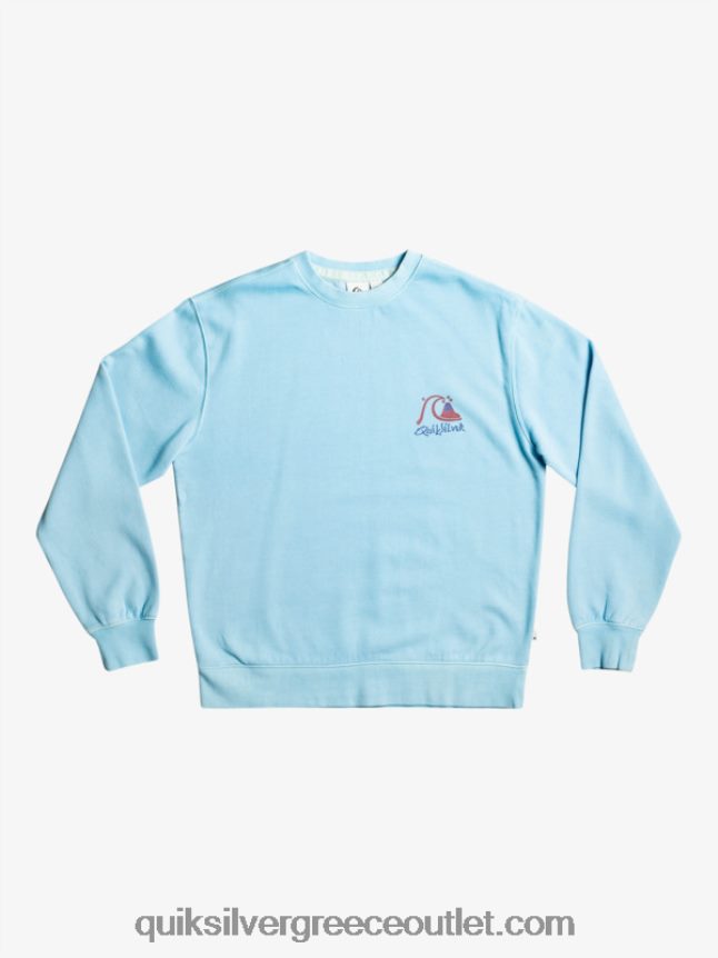 φούτερ από πλάκες νέον Quiksilver άνδρες 66LP841057 μπλε του ουρανού