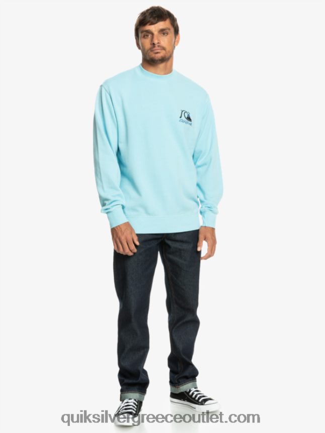 φούτερ από πλάκες νέον Quiksilver άνδρες 66LP841057 μπλε του ουρανού