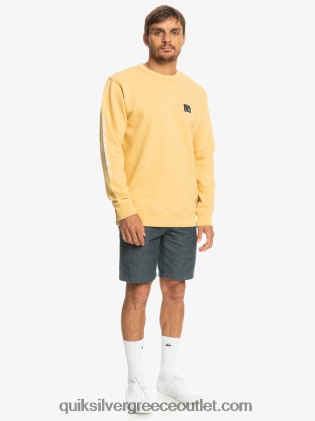 το αυθεντικό φούτερ Quiksilver άνδρες 66LP841115 σιτάρι