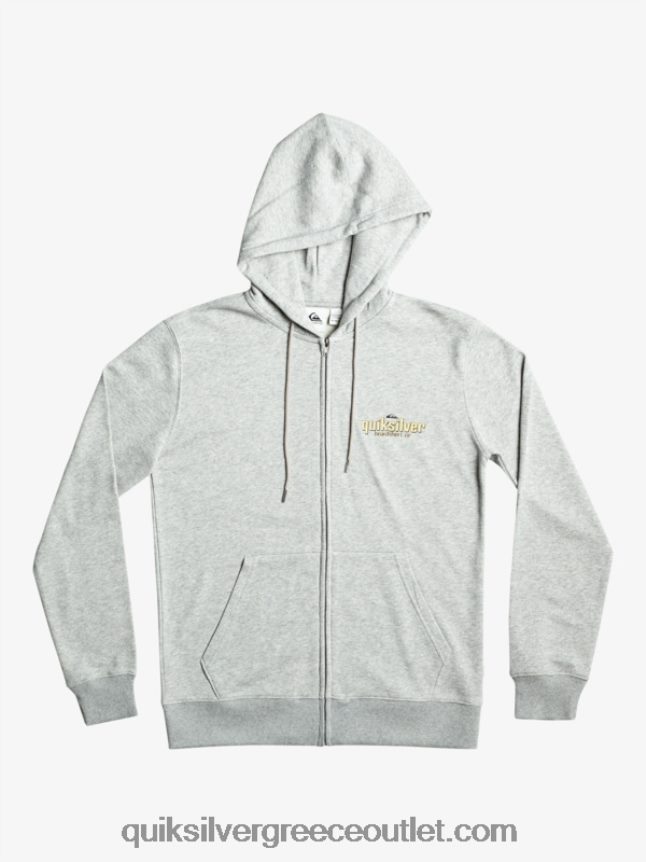λέξεις φερμουάρ κουκούλα Quiksilver άνδρες 66LP841148 ανοιχτό γκρι ρείκι