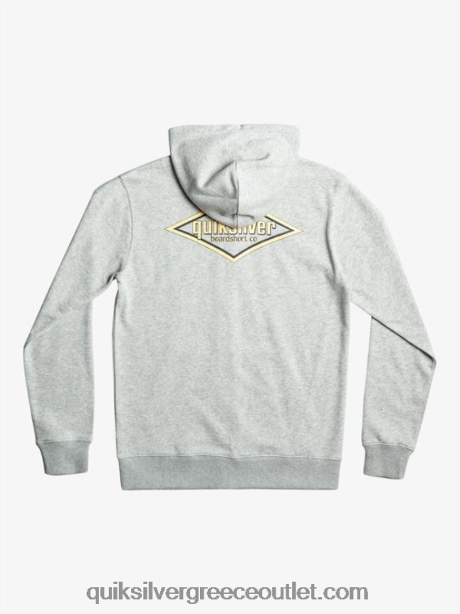 λέξεις φερμουάρ κουκούλα Quiksilver άνδρες 66LP841148 ανοιχτό γκρι ρείκι