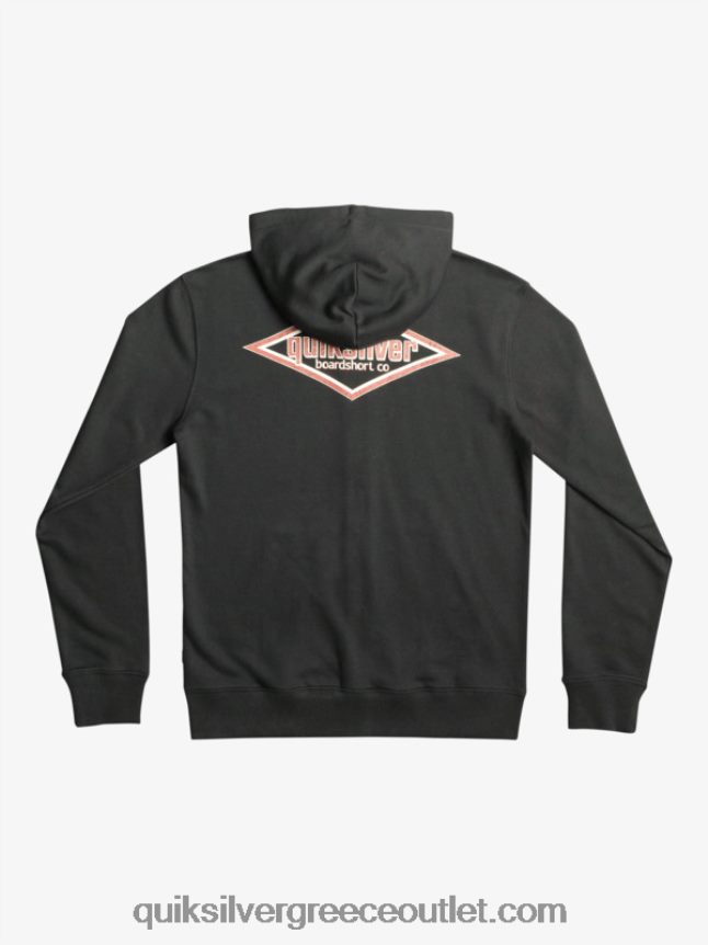 λέξεις φερμουάρ κουκούλα Quiksilver άνδρες 66LP841149 μαύρος