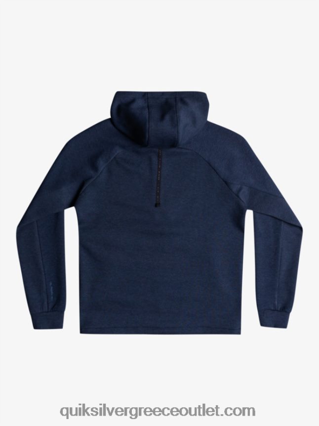 αποχωριστείτε το φούτερ με μισό φερμουάρ Quiksilver άνδρες 66LP841371 διακριτικά μπλε ρείκι